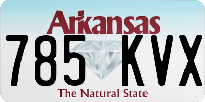 AR license plate 785KVX
