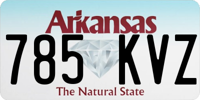 AR license plate 785KVZ
