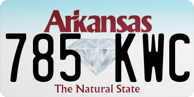 AR license plate 785KWC