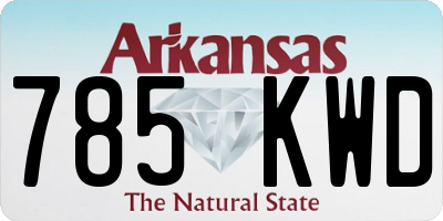 AR license plate 785KWD