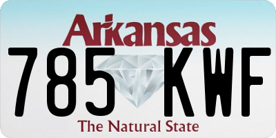 AR license plate 785KWF