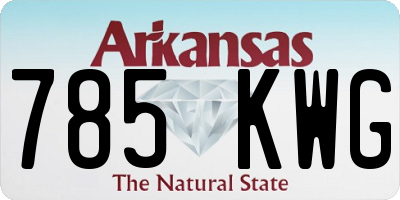 AR license plate 785KWG