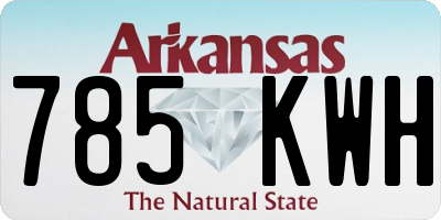 AR license plate 785KWH