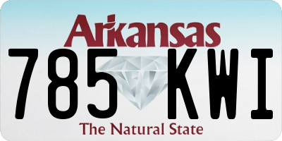 AR license plate 785KWI