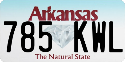 AR license plate 785KWL