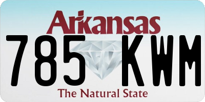 AR license plate 785KWM