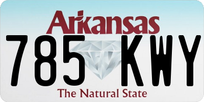 AR license plate 785KWY