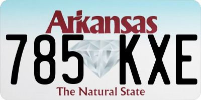 AR license plate 785KXE