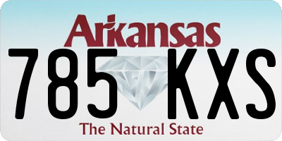 AR license plate 785KXS