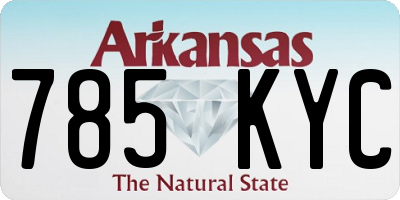 AR license plate 785KYC