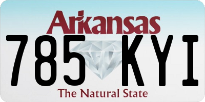 AR license plate 785KYI