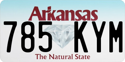 AR license plate 785KYM