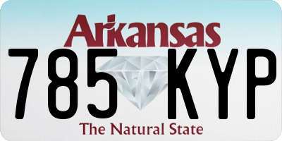 AR license plate 785KYP