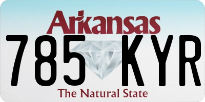 AR license plate 785KYR