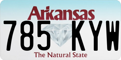 AR license plate 785KYW