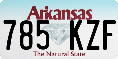 AR license plate 785KZF