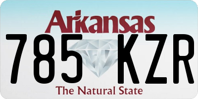 AR license plate 785KZR
