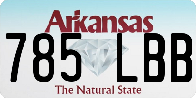 AR license plate 785LBB