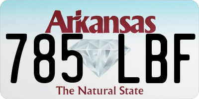 AR license plate 785LBF