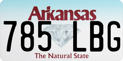 AR license plate 785LBG