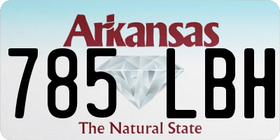 AR license plate 785LBH