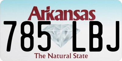AR license plate 785LBJ