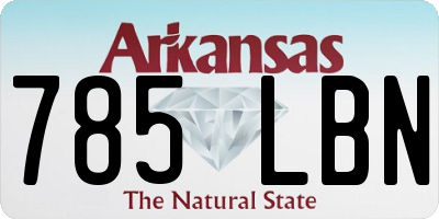 AR license plate 785LBN