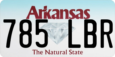 AR license plate 785LBR