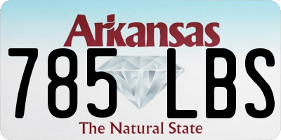 AR license plate 785LBS