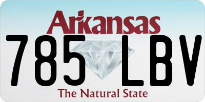 AR license plate 785LBV