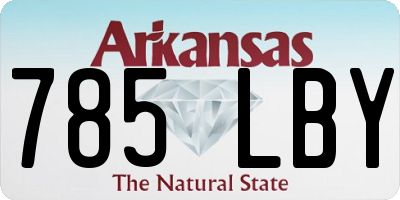 AR license plate 785LBY