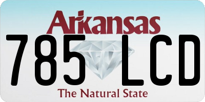 AR license plate 785LCD