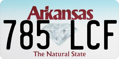 AR license plate 785LCF