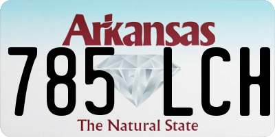AR license plate 785LCH