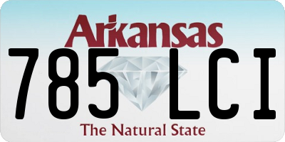 AR license plate 785LCI