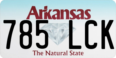 AR license plate 785LCK