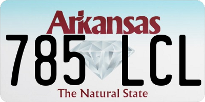 AR license plate 785LCL