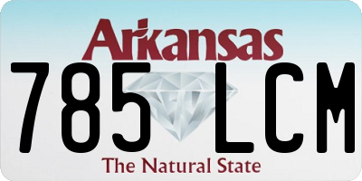 AR license plate 785LCM
