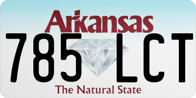AR license plate 785LCT