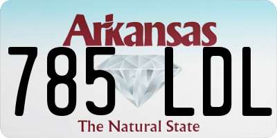 AR license plate 785LDL