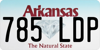 AR license plate 785LDP