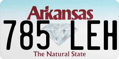 AR license plate 785LEH