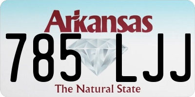 AR license plate 785LJJ