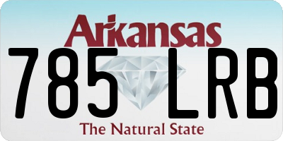 AR license plate 785LRB