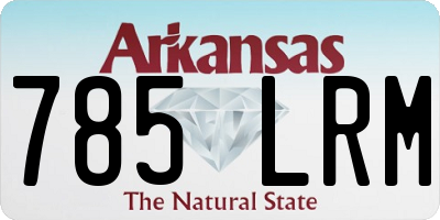 AR license plate 785LRM