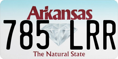 AR license plate 785LRR