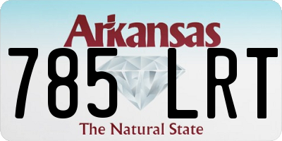 AR license plate 785LRT