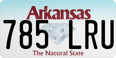 AR license plate 785LRU