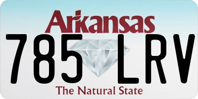 AR license plate 785LRV