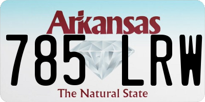 AR license plate 785LRW